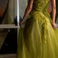 One Shoulder A-Line Tulle Gown by Cinderella Divine CB145 - Special Occasion