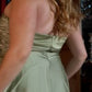 Satin Strapless A-Line Women Formal Gown By Ladivine 7496C - Curves