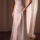 Off The Shoulder A-Line Gown by Cinderella Divine CD0238 - Special Occasion/Curves