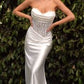 Strapless Sweetheart Neckline Sheath Bridal Gown by Cinderella Divine CD797W