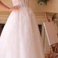 Strapless Layered Tulle and Lace Bridal Gown by Andrea and Leo WL037