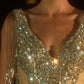 Embellished V-Neckline Sheath Short Dress By Ladivine CR878