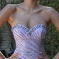 Embellshed Sweetheart Neckline Leg Slit Gown By Ladivine C166 - Women Evening Formal Gown - Special Occasion