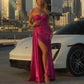 Strapless Sweetheart Leg Slit Gown By Ladivine J884 - Women Evening Formal Gown - Special Occasion