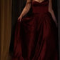 Sweetheart Neckline A-Line Gown By Ladivine CD337C - Women Evening Formal Gown - Curves