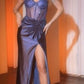 Strapless Sweetheart Neckline Leg Slit Gown By Ladivine CD2408 - Women Evening Formal Gown - Special Occasion