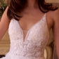 Layered Tulle V-Neckline A-Line Bridal Gown by Cinderella Divine CD792W - Special Occasion