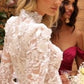 Long Sleeve A-Line Bridal Gown by Cinderella Divine CDS433W