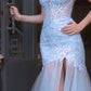 Sequin Layered Tulle Mermaid Gown by Andrea and Leo A1388 - Special Occasion