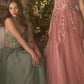 Strapless Sweetheart Neckline A-Line Gown by Andrea and Leo A1399 - Special Occasion/Curves