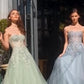 Lace Applique Sweetheart Leg Slit Gown by Andrea and Leo A1415 - Special Occasion