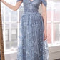 Glitter Off Shoulder A-Line Gown By Amoris T607 - Women Evening Formal Gown - Special Occasion