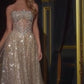 Embellished Strapless A-Line Gown By Ladivine CD724 - Women Evening Formal Gown - Special Occasion