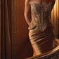 Embellished Boned Corset Sheath Gown By Ladivine CD733 - Women Evening Formal Gown - Special Occasion