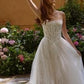 Scoop Neckline A-Line Bridal Gown by Andrea & Leo Couture WL069