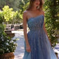 Strapless Soft Floral A-Line Gown by Andrea and Leo A1491 - Special Occasion