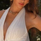 Halter V-Neckline A-Line Bridal Gown By Amoris T715W