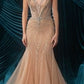 Strapless Illusion Neckline Mermaid Gown by Andrea and Leo A1501 - Special Occasion