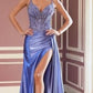 Sweetheart Neckline High Slit Gown By Ladivine CDS556 - Women Evening Formal Gown - Special Occasion