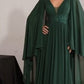 Soft Chiffon V-Neck A-Line Gown By Ladivine CM8244 - Women Evening Formal Gown - Special Occasion/Curves