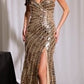 Strapless Sweetheart Neckline Gown By Ladivine CZ2409 - Women Evening Formal Gown - Special Occasion