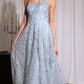 3D Floral One Shoulder A-Line Gown By Ladivine J909 - Women Evening Formal Gown - Special Occasion