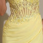 Sweetheart Neckline Leg Slit Gown By Ladivine CD397 - Women Evening Formal Gown - Special Occasion