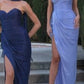 Sweetheart Neckline Leg Slit Gown By Ladivine CD411 - Women Evening Formal Gown - Special Occasion