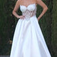 Strapless Sweetheart Neckline Bridal Gown By Ladivine CD389W - Women Evening Formal Gown