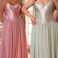 Strapless Sweetheart Neckline Gown By Ladivine CD668C - Women Evening Formal Gown - Curves