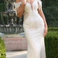 Off The Shoulder Mermaid Bridal Gown By Ladivine SF209W - Women Evening Formal Gown