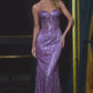 Embellished Strapless Mermaid Gown by Cinderella Divine J871 - Special Occasion