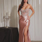 Crystal Sweetheart Neckline Gown By Ladivine CA121 - Women Evening Formal Gown - Special Occasion