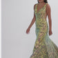 Jovani 08099 Sequin V-Neckline Mermaid Dress - Special Occasion/Curves