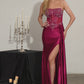 Strapless Illusion Mermaid Gown By Ladivine C169 - Women Evening Formal Gown - Special Occasion