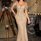 Beaded Motif Mermaid Gown By Ladivine SF209 - Women Evening Formal Gown - Special Occasion