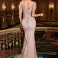 Beaded Motif Mermaid Gown By Ladivine SF209 - Women Evening Formal Gown - Special Occasion