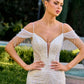 Off The Shoulder Mermaid Bridal Gown By Ladivine SF209W - Women Evening Formal Gown