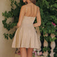 Scoop Neckline A-Line Short Dress By Amoris T103 - Women Evening Formal Gown - Special Occasion
