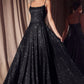 Glitter Sleeveless A-Line Slit Gown By Amoris T213 - Women Evening Formal Gown - Special Occasion