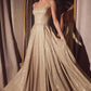 Glitter Sleeveless A-Line Slit Gown By Amoris T213 - Women Evening Formal Gown - Special Occasion