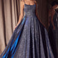 Glitter Sleeveless A-Line Slit Gown By Amoris T213 - Women Evening Formal Gown - Special Occasion