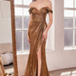 Off Shoulder Sweetheart Neckline Gown By Amoris T605 - Women Evening Formal Gown - Special Occasion