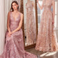 Glitter Print A-Line Gown By Amoris T606 - Women Evening Formal Gown - Special Occasion