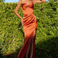 Satin Sweetheart Neckline Leg Slit Gown By Amoris T608 - Women Evening Formal Gown - Special Occasion