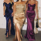 Beaded Satin Strapless Sheath Gown By Amoris T609 - Women Evening Formal Gown - Special Occasion
