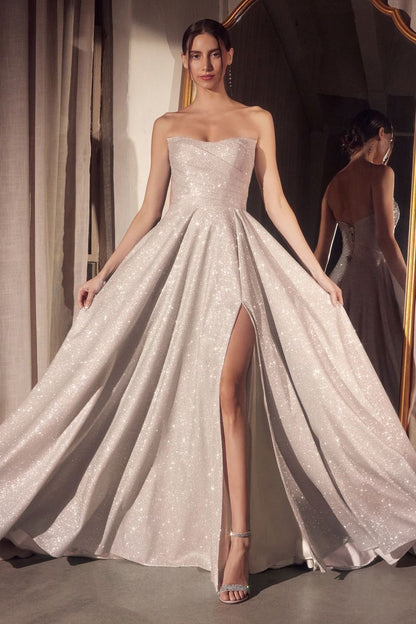 Strapless Scoop Neckline Gown By Amoris T701 - Women Evening Formal Gown - Special Occasion