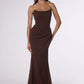 Chiffon Scoop Neckline Gown By Amoris T702 - Women Evening Formal Gown - Special Occasion