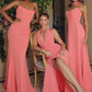 Strapless Cowl Neckline A-Line Gown By Amoris T703 - Women Evening Formal Gown - Special Occasion