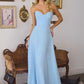 Strapless Cowl Neckline A-Line Gown By Amoris T703 - Women Evening Formal Gown - Special Occasion